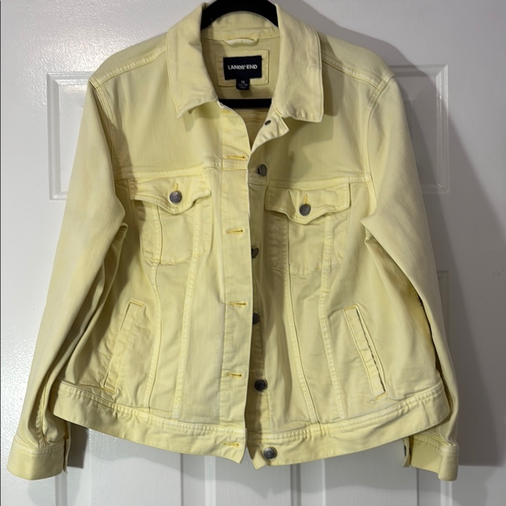 Lands End brand denim jacket Size 1X